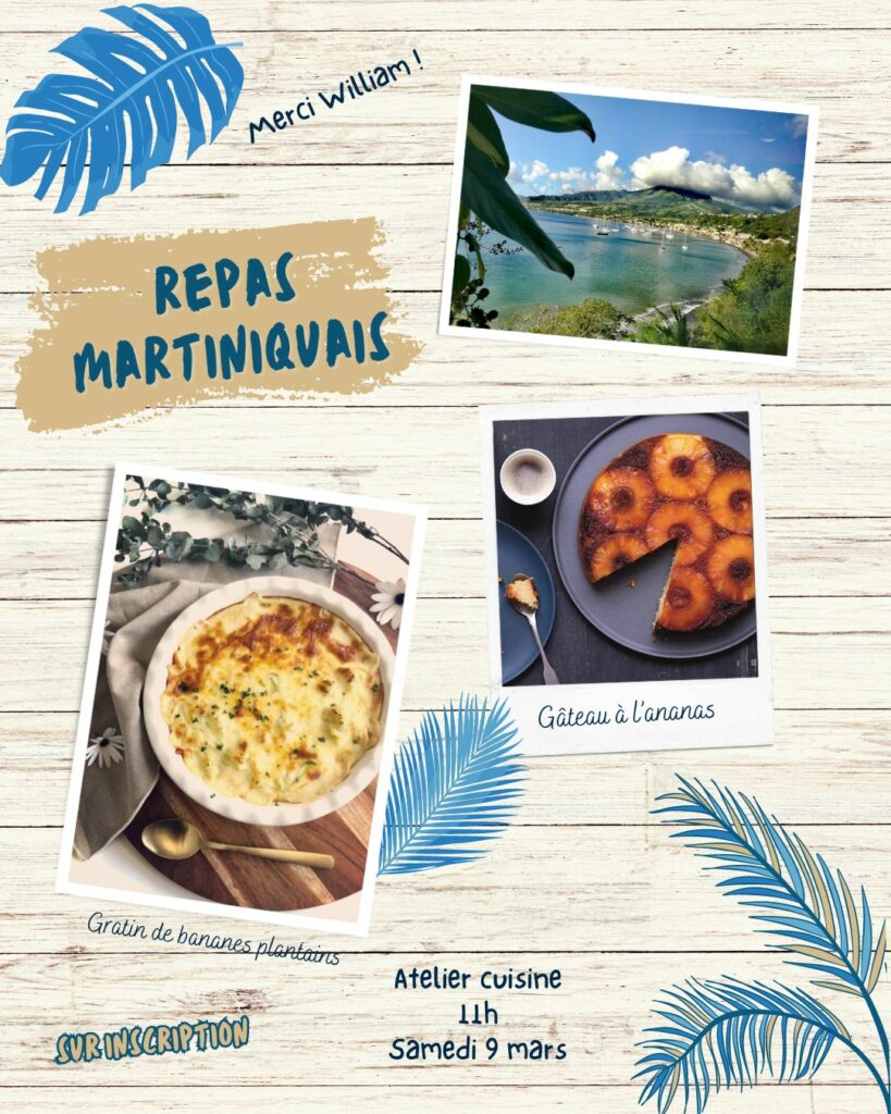 affiche repas martiniquais